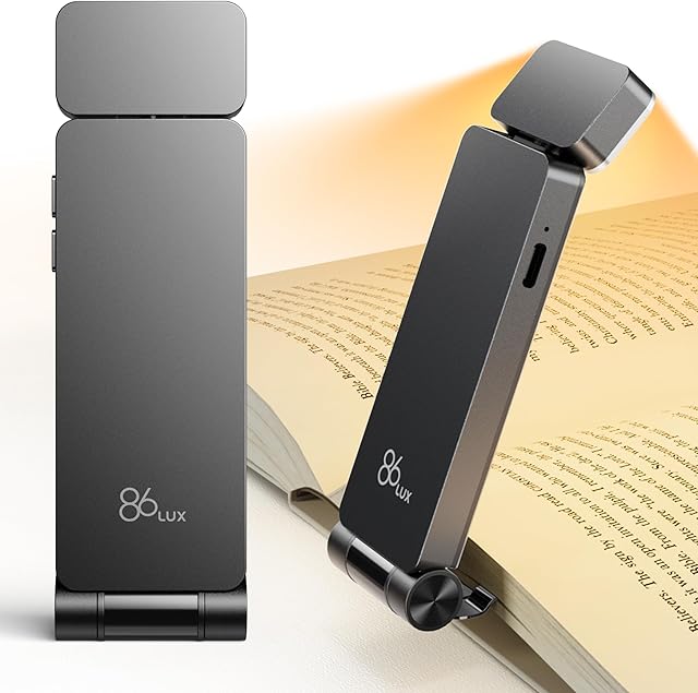 86lux Book Light 3 Amber Colors Ashen