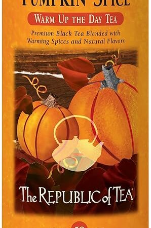 The Republic of Tea - Pumpkin Spice Black Tea, 50 Tea Bags