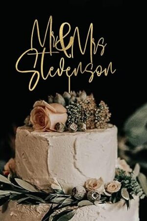 Wedding Cake Toppers, Wedding Cake Toppers Bride and Groom, Custom Cake Topper, Customize Your Own Anniversary Mr and Mrs Cake Topper