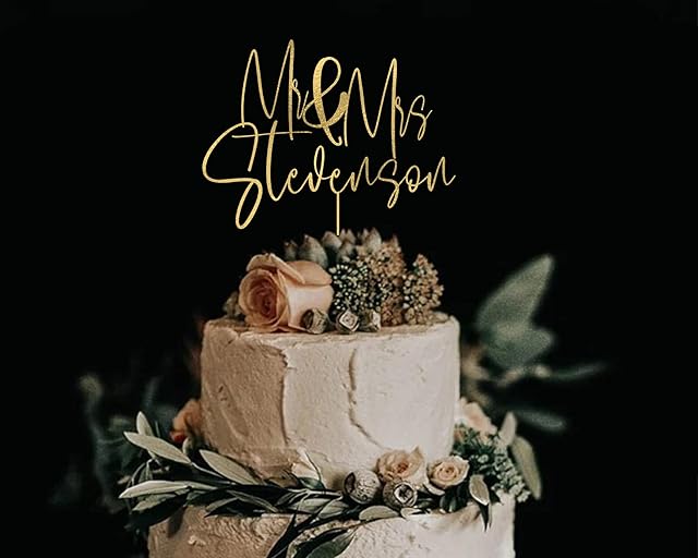 Wedding Cake Toppers, Wedding Cake Toppers Bride and Groom, Custom Cake Topper, Customize Your Own Anniversary Mr and Mrs Cake Topper