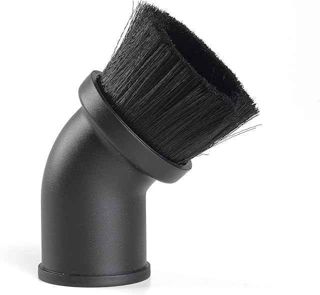 CRAFTSMAN CMXZVBE38725 1-7/8 in. Dusting Brush Wet/Dry Shop Vac Attachment, Industrial-Grade Shop Vacuum Accessory for Cleaning Stubborn Debris, Fits 1-7/8 in. Hose Diameter