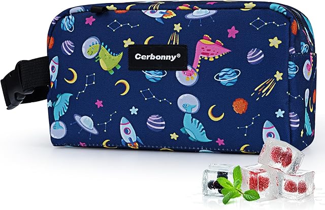 Cerbonny Small Cooler Bag Freezable Lunch Bag for Work School Travel,Leak-proof Small Insulated Bag For Kids/Adults,Freezer Lunch Bags,Freezable Snack Bag,Mini Lunch Bag Fit For Yogurt