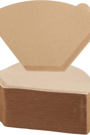 200 Count Coffee Filter #2, 2 Coffee Filters Cone Unbleached Disposable Coffee Filters 2 Cone Paper Fits for Drip and Compatible with Pour Over Coffee Maker(2-6 Cup)