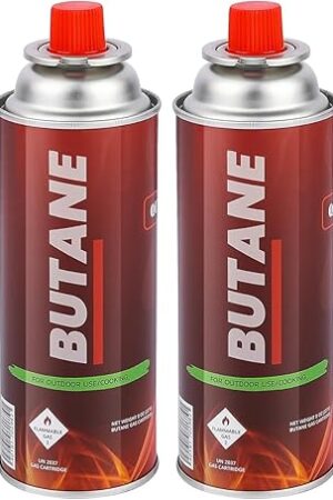 Butane Fuel Canisters for Portable Camping Stoves, UL Listed- Explosion Proof - RVR System - 4 Pack