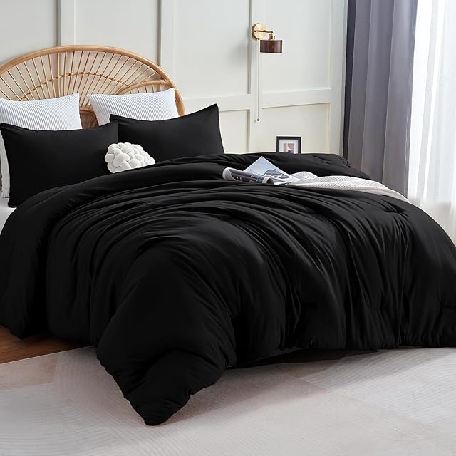 CozyLux Breathable Quilted Style Comforter Set Bedding Sets