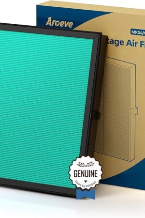AROEVE MK04 Air Filter Replacement 4-in-1 Filter for Pollen Pet Dander Hair - Pet Dander Version