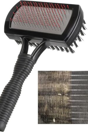 Air Conditioner Evaporator Coil Cleaning Brush, Efficient Cleaning Easy to Use, Double-Sided AC Coil Cleaner Brush for HVAC Condenser, Wood Fin Comb