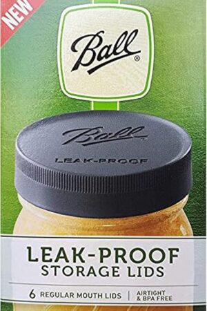 Ball Mason Jar Leak-Proof Lids, Regular Mouth, 6-Count