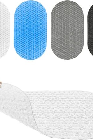 Vive Bathtub Mat Nonslip Shower Floor Pad with Strong Rubber Suction Cup Grip for Baby Kids Elderly