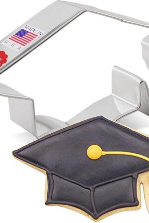 Ann Clark Cookie Cutters Graduation Cap 2025 Cookie Cutter, 4.5" Made in USA