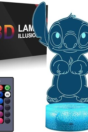 Cute Night Lights, Gifts Children's Room Decoration, Christmas Gifts, Children's Day Gift 3D LED Intelligent Remote Control Stuff