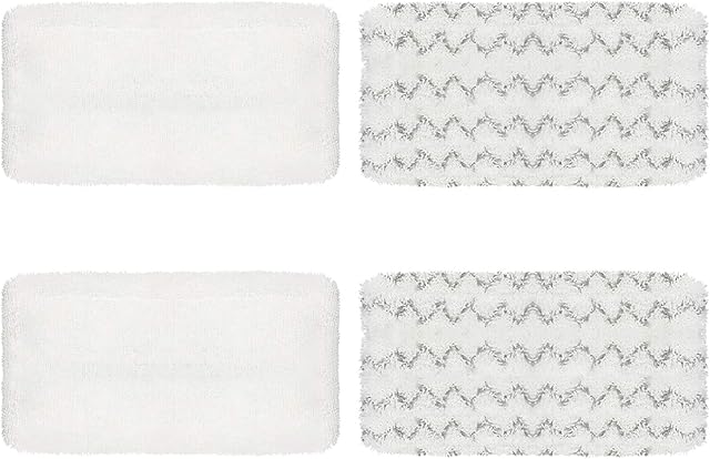 4 Pack Steam Mop Pads for Bissell Symphony 1252 1606670 1543 1652 1132 1530 11326 Vacuum and Steam Mop, Bissell 2747A Replacement Pads, Bissel Symphony Pet Mop Pads, Microfiber Washable & Reusable