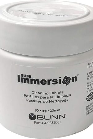 BUNN Tablet, Cleaning 1 Jar Sure Immersion