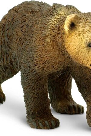 The Safari Ltd. Grizzly Bear Cub Figurine - Detailed 3" Plastic Model Figure - Fun Educational Play Toy for Boys, Girls & Kids Ages 1+