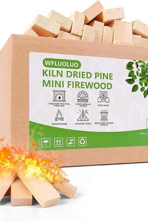 4" Lengths Mini Fire Sticks Wood,Pine Kiln Dried Firewood,Small Barkless Kindling Logs,Solo Stove Accessories Prefect for Solo Stove Mesa,Tabletop Fire Pit,Pizza Oven,4 Lbs