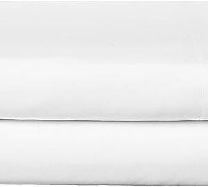 Elegant Comfort Premium Hotel Quality 1-Piece Flat Sheet, Luxury & Softest 1500 Thread Count Egyptian Quality Bedding Flat Sheet, Wrinkle, Stain and Fade Resistant, Queen, White