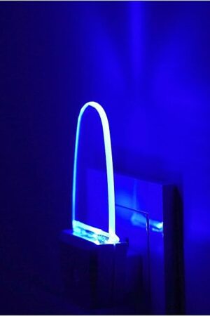 4 Pack Night Light Lamp with Dusk to Dawn Sensor, Plug in, Blue Led Night Light