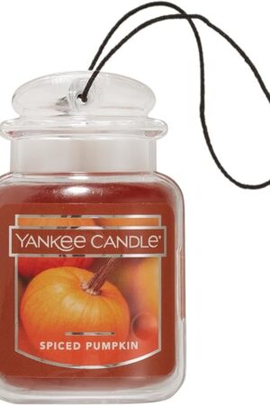 Yankee Candle Car Jar Ultimate, Spiced Pumpkin, 0.96 OZ