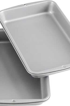 Wilton Recipe Right Non-Stick Biscuit and Brownie Pan, 11 in. x 7 in. (2-Pack)