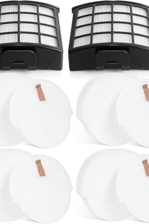 AZ1810 Vacuum Replacement Filters for Shark Vertex Duoclean Upright Cleaner AZ1810, Including 2 HEPA Post Motor Filters, 4 Foam Filters And 4 Felt Filters