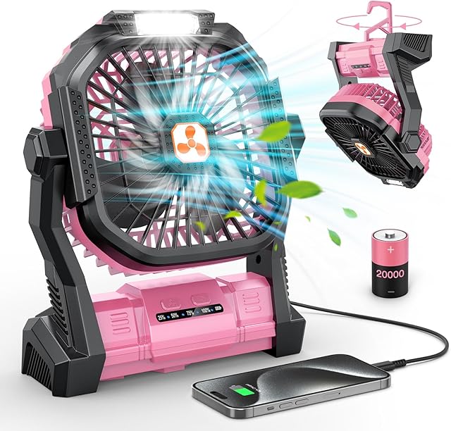 ONLYNEW Portable Table Fan