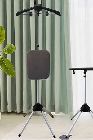 Vertical Folding Iron Table Portable Ironing Board with Adjustable Height Hanger Hanging Portable Vertical Iron Board Ironing Stand for Standing/Seated Ironing