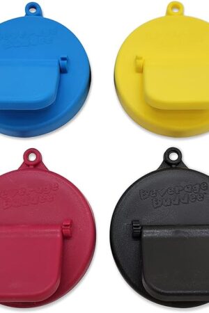 Can Cover - Best Can Cover For Standard Size Soda/Beer/Energy Drink Cans - Made In The USA - BPA-PCB Free - 4 pack (Asst Colors)