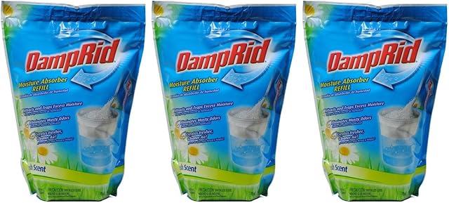 DampRid Moisture Absorber 42oz Refill Bag Fresh Scent (Pack of 3)