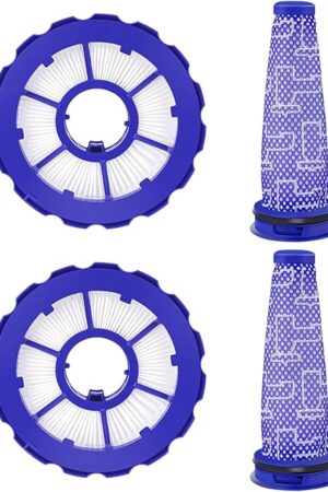 2 pack Hepa Post-Motor Filters & Pre-Motor Filters Replacement Parts Compatible With DC50, Animal And Multi Floor Complete Vacuum Cleaner, Part # 965081-01&965080-01