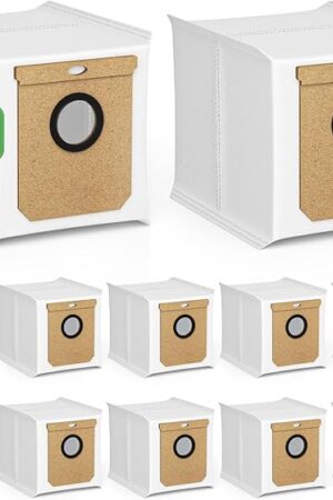 10 Pack Replacement Dust Bags for eufy L60 SES L50 SES Robot Vacuum, 2.5L Replacement Bags for Haier H9+, Conga Home 10000, 8090 Ultra, 9090 AI Vacuum Cleaner