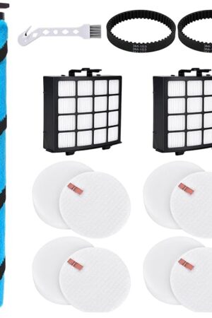 AZ2002 Vacuum Filter Replacement Accessories for Shark Vertex DuoClean PowerFin Upright Vacuum AZ2002 AZ2000 AZ2000W AZ2001AMZ, Part XHFAZ2000, XFFKAZ2000,2 Filter, 2 Belt, 4 Foam & 1 Brush