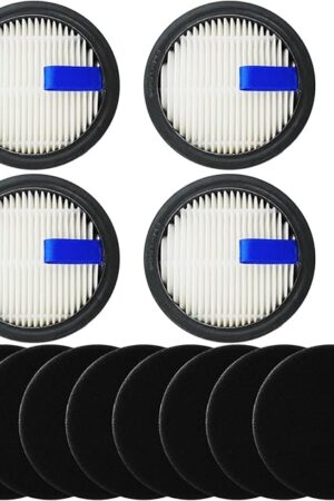 4 Pack HEPA Filters and 8 Pack Sponge Filters Compatible with Afoddon A200Pro/A200, ORFELD B08/C10A/C10G Cordless Vacuum Cleaner
