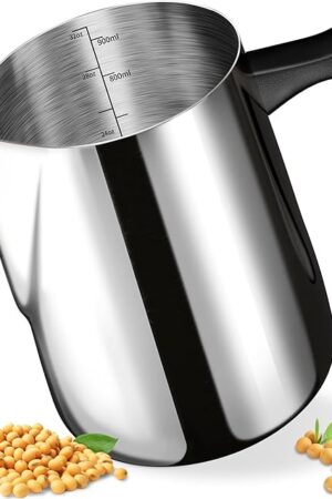 Candle Making Pouring Pot with Heat-Resistant Handle, Dripless Pouring Spout Design
