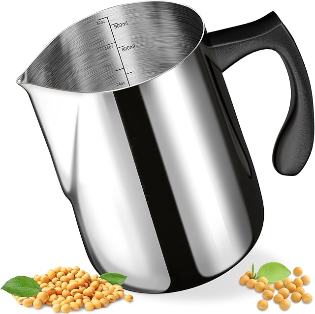 Candle Making Pouring Pot with Heat-Resistant Handle, Dripless Pouring Spout Design