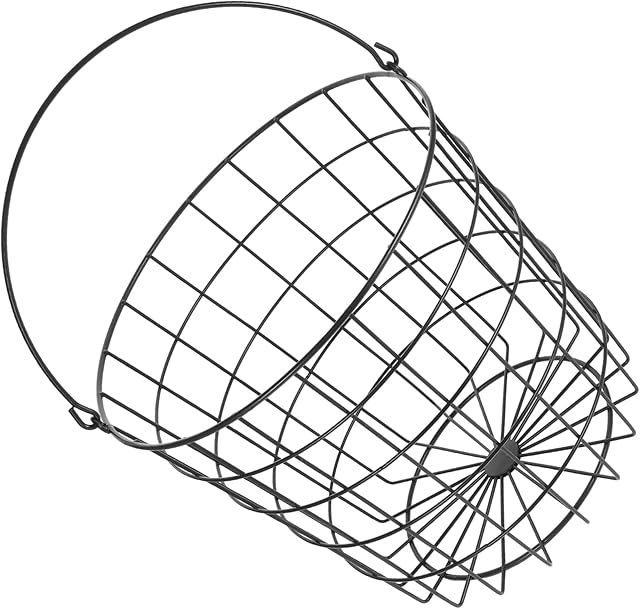 BESTYASH Wire Laundry Basket Rolling Storage Hamper Handle Iron Clothes Basket for Apartment Bathroom