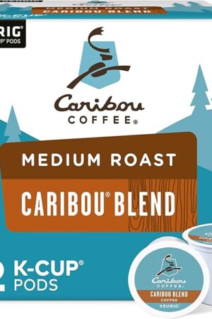 Caribou Coffee Caribou Blend Keurig Single-Serve K-Cup Pod, Medium Roast Coffee, 72 Count