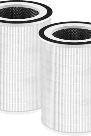 APPLIANCEMATES 2 Pack Kilo True HEPA Filter Replacement for Afloia Kilo, KILOPLUS, KILOPRO, MIRO,MIRO PRO and MORENTO MR-Kilo, Kalo Air Purifier, 360° 3-Stage Filtration