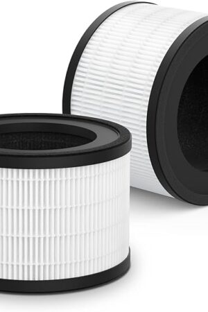 2 Pack Maf-02 H13 Air Filter Replacement, Compatible with Miko IBUKI M Purifier MA-02CW, 3-Stage Filtration