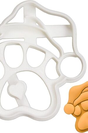 Cute Santa Paw cookie cutter, 1 piece - Bakerlogy