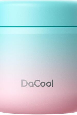 DaCool Kids Thermo for Hot Food Vacuum Stainless Steel Insulated Food Jar 13.5 OZ Kids Lunch Food Thermo Insulated Lunch Container Bento for School Office Picnic Travel Outdoors,Leakproof,BPA Free