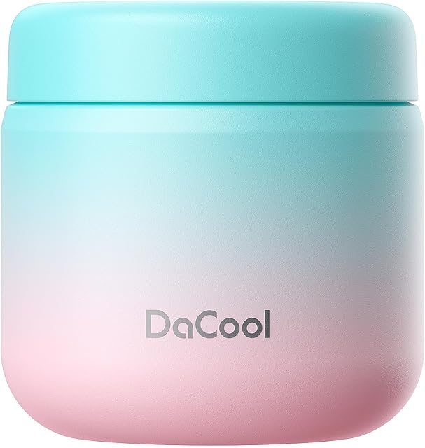 DaCool Kids Thermo for Hot Food Vacuum Stainless Steel Insulated Food Jar 13.5 OZ Kids Lunch Food Thermo Insulated Lunch Container Bento for School Office Picnic Travel Outdoors,Leakproof,BPA Free