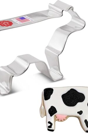 Ann Clark Cookie Cutters Cow Cookie Cutter 4" Made in USA