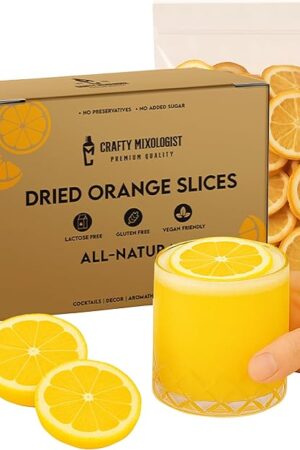 Dried Orange Slices 3oz/85gm, Dehydrated Fruit For Cocktails, Dehydrated Oranges, Cocktail Garnish and Decoration, Dried Orange Peel, Cocktail Garnishes for Drinks and Juices