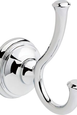 Delta Cassidy Double Towel Hook Polished Chrome