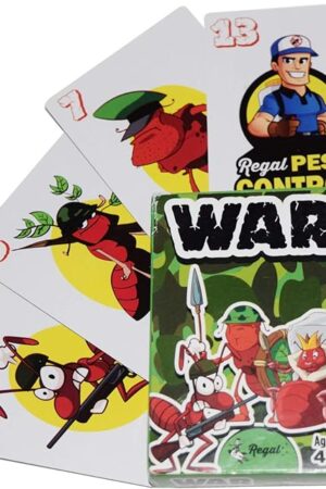 The Regal Games Dedicated Card Game for Kids 4 5 6 7 8+ | Funny Travel Board Playing Game for Families (War Card Game)