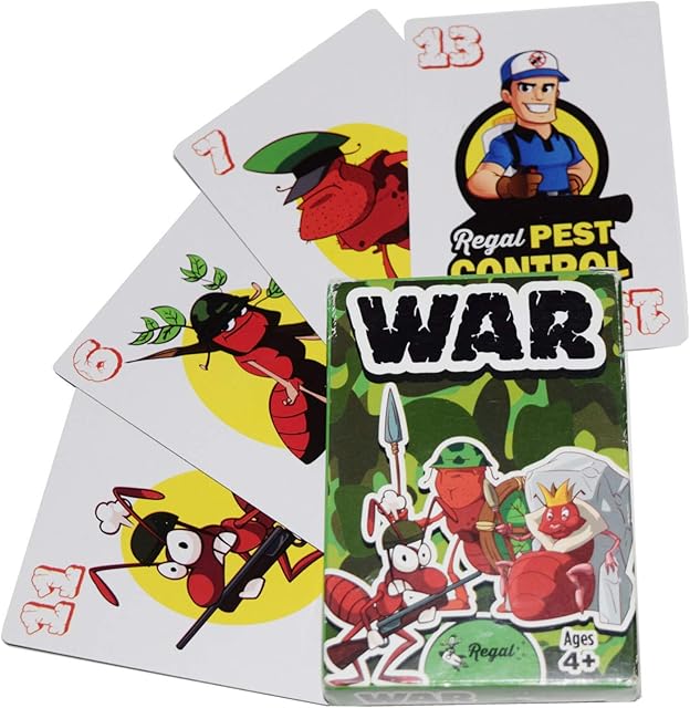 The Regal Games Dedicated Card Game for Kids 4 5 6 7 8+ | Funny Travel Board Playing Game for Families (War Card Game)