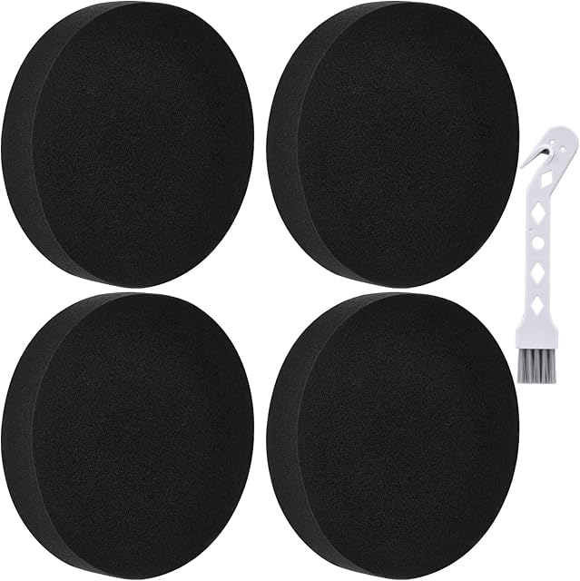 4 Pack 1608225 Filter for Bissell Powerforce Helix Turbo Rewind Bagless 1797 2191 2190 1700 for Cleanview 2258 3534 2492 3675 Upright Vacuum Cleaner, Premotor Filters Replacement Part #1608225