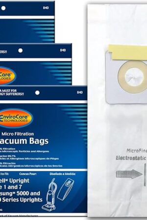 EnviroCare Replacement Micro Filtration Vacuum Cleaner Dust Bags Designed to Fit Bissell Style 1 and 7 Uprights 9 Pack