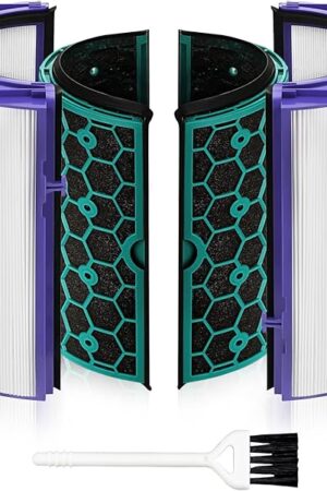Air Purifier Filter Replacement for Dyson Pure Cool Purifying Fan TP04 HP04 DP04, Funmit 2-in-1 360° Combi True HEPA and Activated Carbon Filter