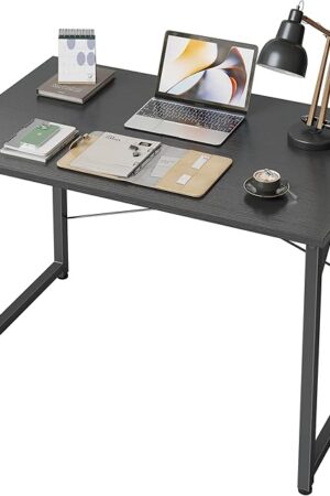 CubiCubi Computer Desk, 32 inch Small Home Office Desk for Small Spaces, Modern Simple Style for Home, Office, Study, Writing, Dark Black
